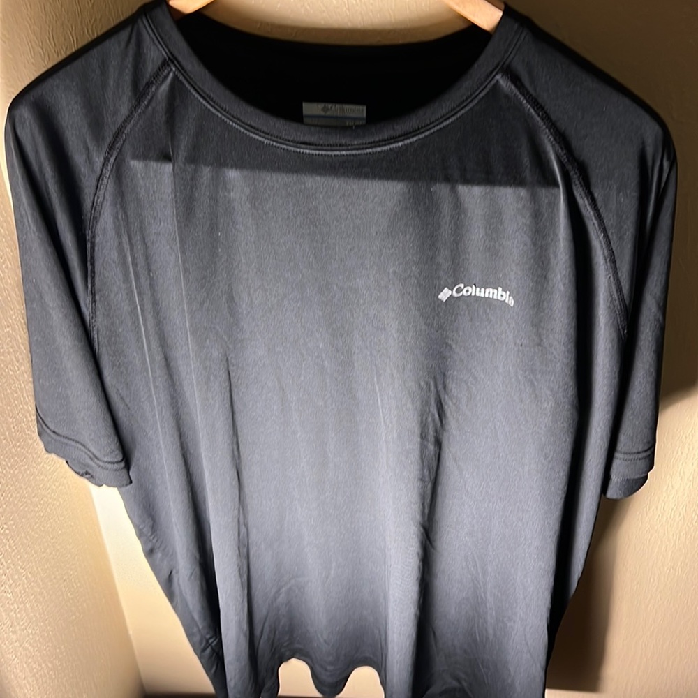 Columbia Mens Omni Shade Performance Tee Color Black Size XXL
